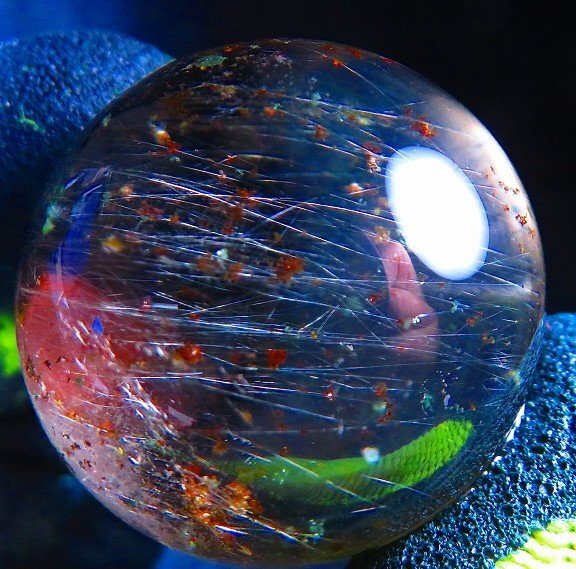 1円スタート超金運上昇☆天然水晶☆ルチルクォーツ ☆台付き 1円スタート超金運上昇☆天然水晶☆ルチルクォーツ ☆台付き