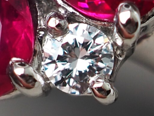 6848T】Pt900 天然ルビー 天然ダイヤモンド 1.47ct/0.28ct/7.2g 6848T】Pt900 天然ルビー 天然ダイヤモンド 1.47ct/0.28ct/7.2g