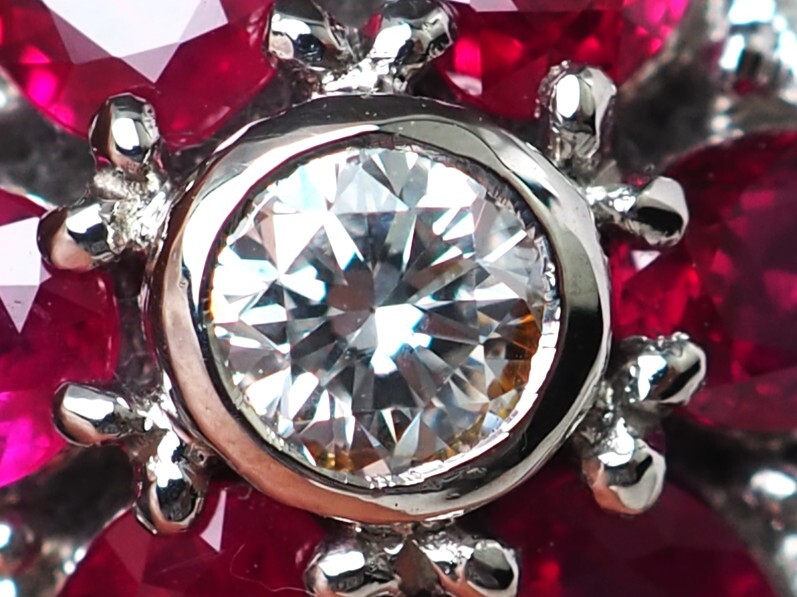 6848T】Pt900 天然ルビー 天然ダイヤモンド 1.47ct/0.28ct/7.2g 6848T】Pt900 天然ルビー 天然ダイヤモンド 1.47ct/0.28ct/7.2g