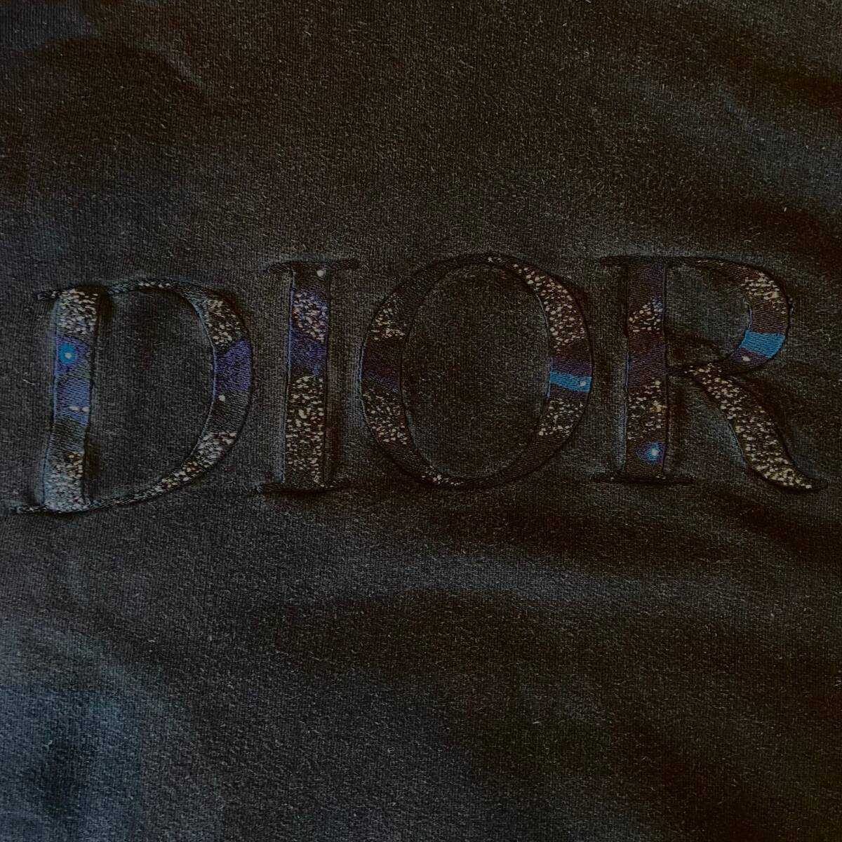 Dior ディオール ピータードイグ 刺繍 ロゴ パーカー 黒 Dior ディオール ピータードイグ 刺繍 ロゴ パーカー 黒