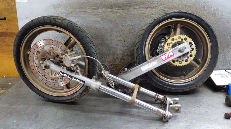 RGA-373A VT250 スパーダ 純正 ホイール セット フロントフォーク スイングアーム 佐川2個口 送料著払い MC20-100 検索 ホンダ SPADA
