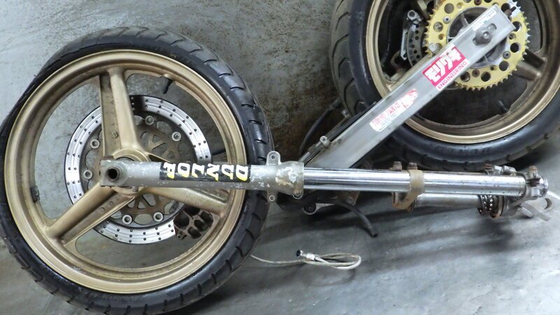 RGA-373A VT250 スパーダ 純正 ホイール セット フロントフォーク スイングアーム 佐川2個口 送料著払い MC20-100 検索 ホンダ SPADA