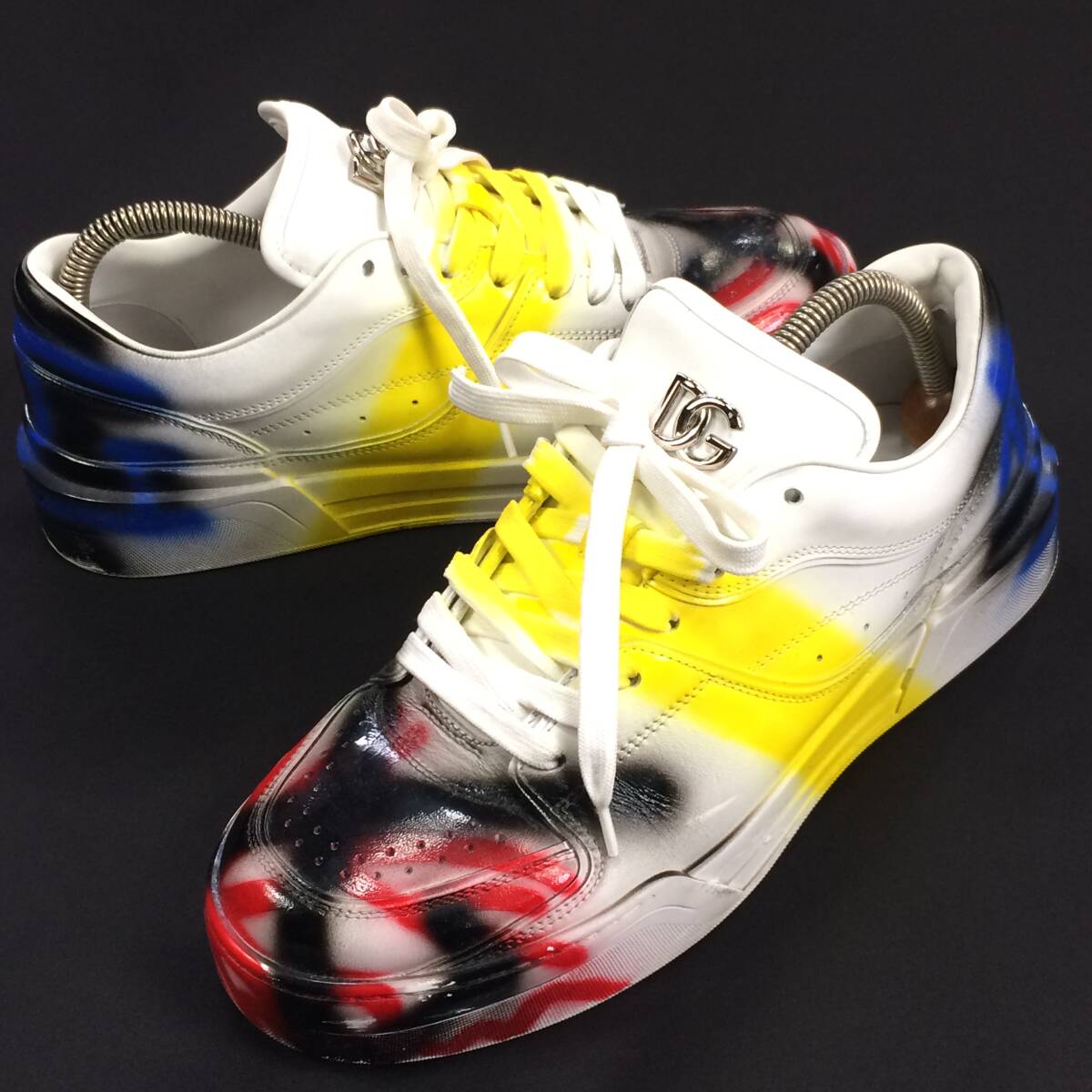 DOLCE&GABBANA New Roma グラフィックペイント スニーカー DOLCE&GABBANA ドルチェ&ガッバーナ NEW ROMA/ニューローマ