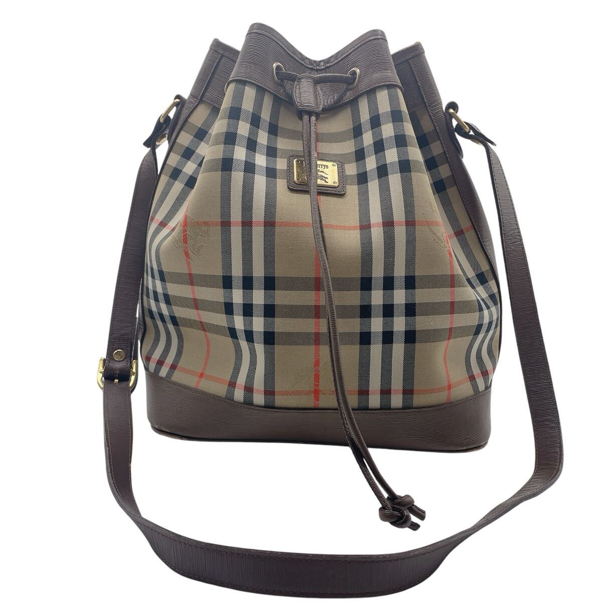 1円〜 BURBERRY バーバリー Burberrys ショルダーバッグ 巾着 1円〜 BURBERRY バーバリー Burberrys ショルダーバッグ 巾着