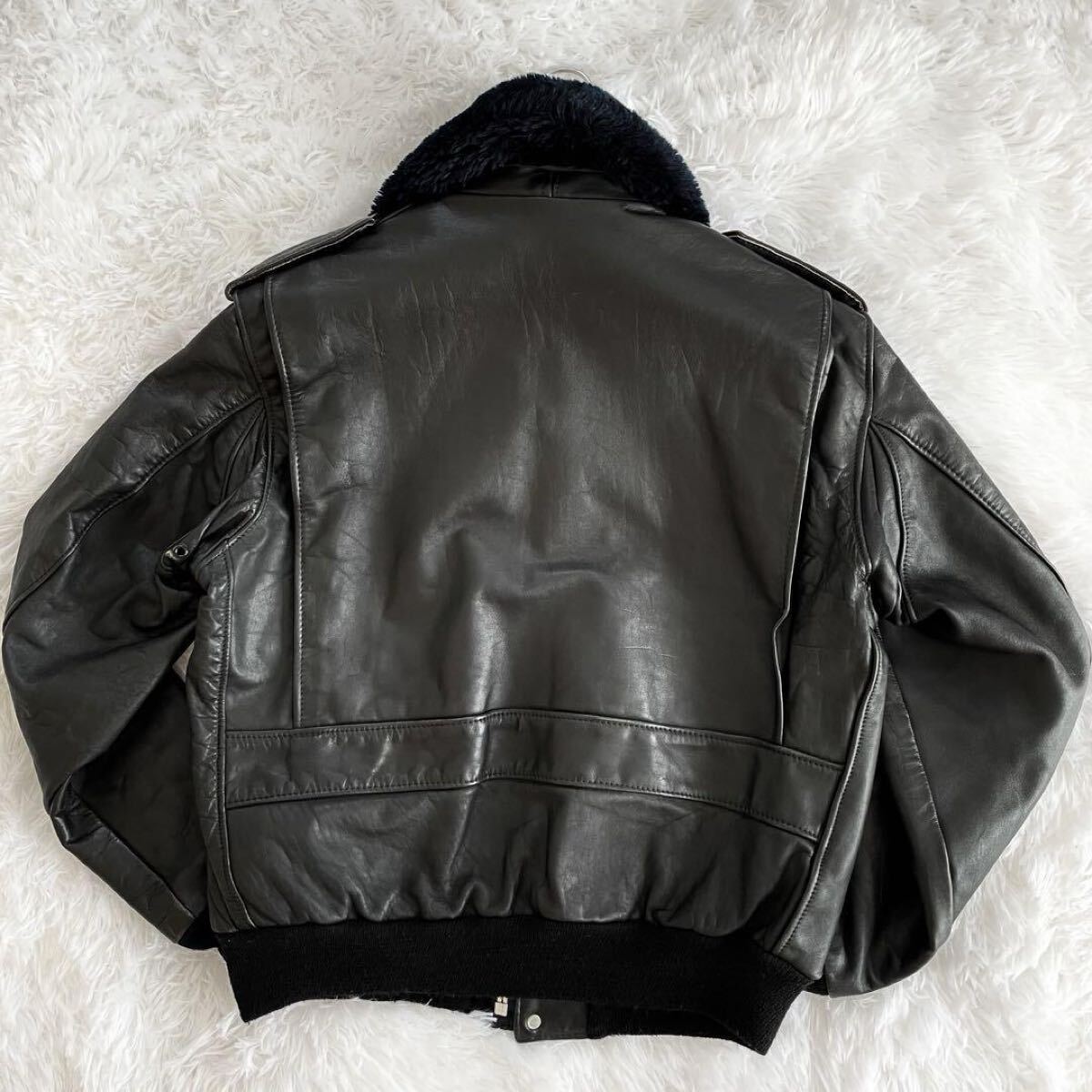 80s schott g-1 レザーフライトジャケット 184SM ブラック 42 XL 80s schott g-1 レザーフライトジャケット 184SM ブラック 42 XL