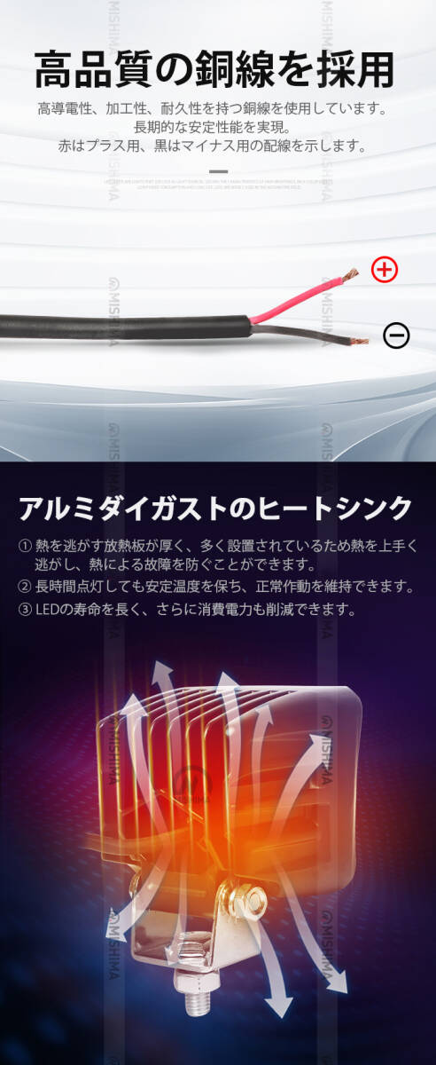 msm88100【4臺(tái)】船 サーチライト LEDワークライト 作業(yè)燈led 100W 防水 デッキライト 集魚燈 軽トラ トラック 荷臺(tái)燈 12V 24V 拡散 1年保証