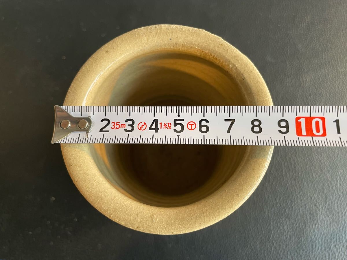 中古品☆益子焼 濱田晋作 造 花生 高さ13cm 共箱 濱田庄司 栃木 中古品☆益子焼 濱田晋作 造 花生 高さ13cm 共箱 濱田庄司 栃木