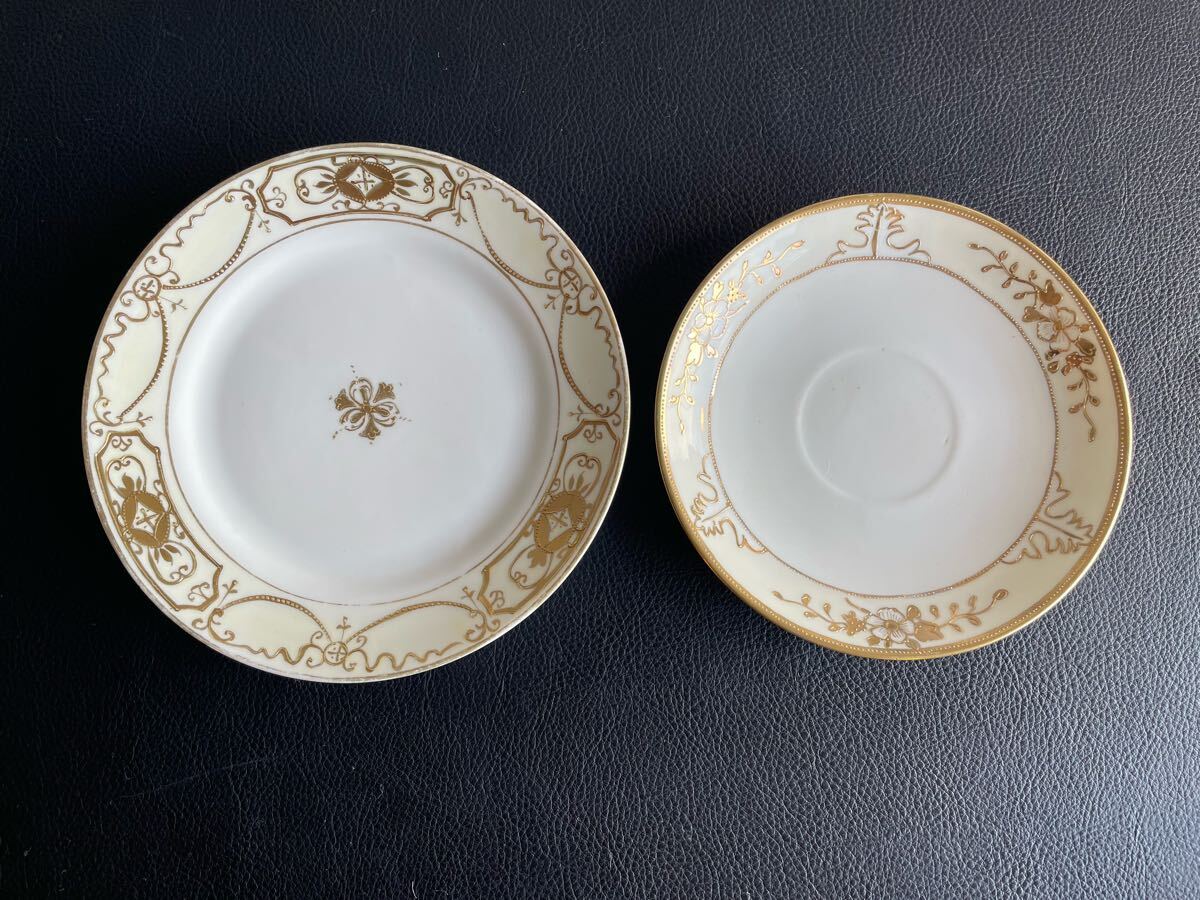 中古品☆Noritake オールドノリタケ カップ&ソーサー プレート 中古品☆Noritake オールドノリタケ カップ&ソーサー プレート