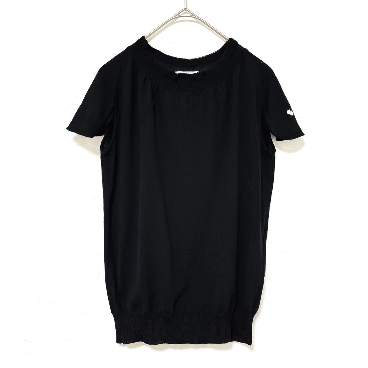 mina perhonenミナペルホネン【美品】フレンチスリーブ ニット mina perhonenミナペルホネン【美品】フレンチスリーブ ニット
