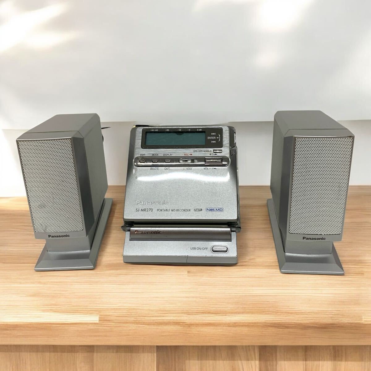 ○I0411D Panasonic ポータブルMDレコーダー SJ-MR270-S ○I0411D Panasonic ポータブルMDレコーダー SJ-MR270-S