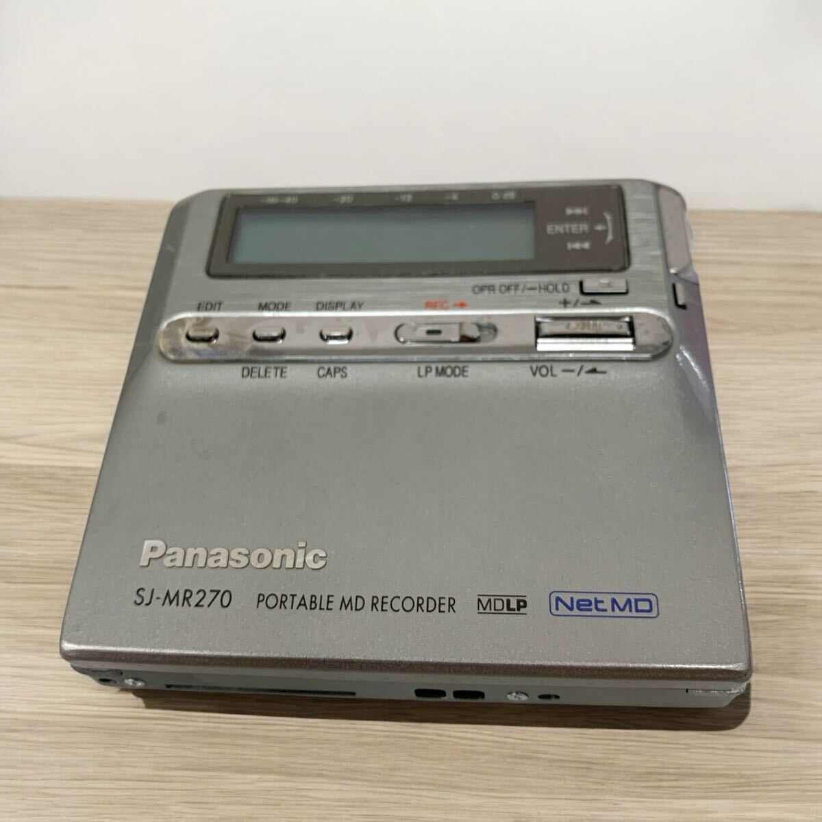 ○I0411D Panasonic ポータブルMDレコーダー SJ-MR270-S ○I0411D Panasonic ポータブルMDレコーダー SJ-MR270-S