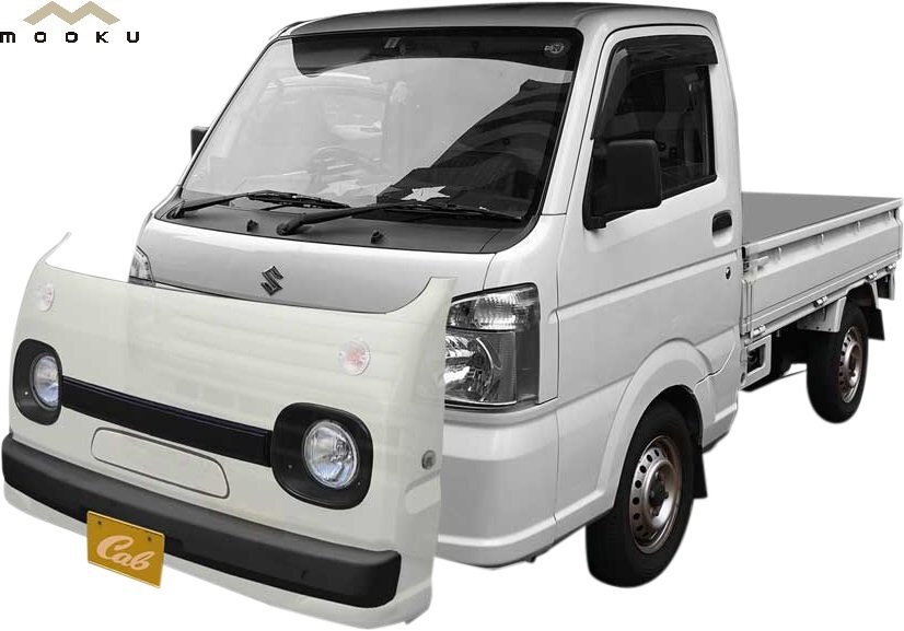 【M’s】 スズキ DA16T キャリィ トラック (2013y-) mooku CAB フルキット 3点 ムークキャブ 夢久 エアロ パーツ セット レトロ キャリー_画像2