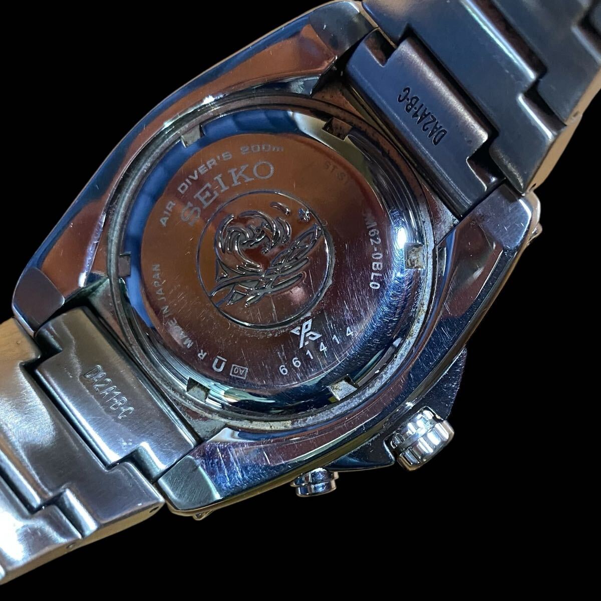 ジャンク品】SEIKO PROSPEX 5M62-0BL0 キネティック ダイバーズ ジャンク品】SEIKO PROSPEX 5M62-0BL0 キネティック ダイバーズ