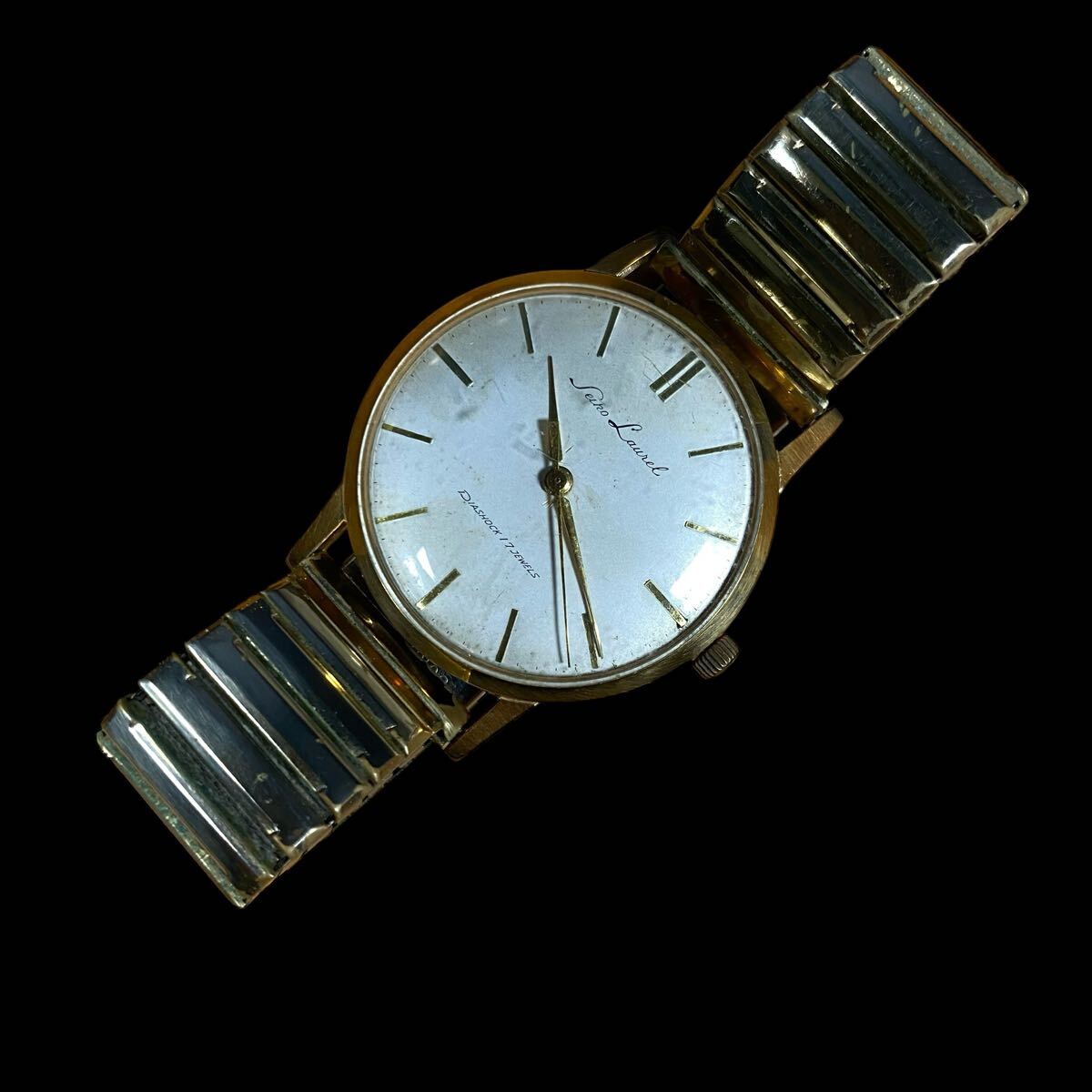 ☆SEIKO 手巻き LAUREL セイコー ローレル DIASHOCK 21石 ☆SEIKO 手巻き LAUREL セイコー ローレル DIASHOCK 21石