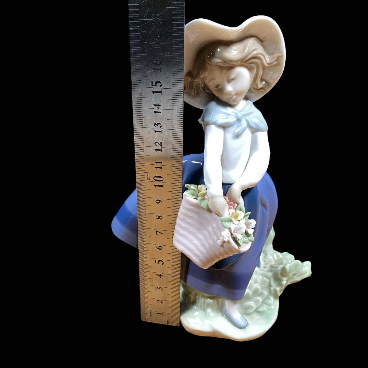 ☆リヤドロ LLADRO きれいな花ばかり フィギュリン 少女 陶器