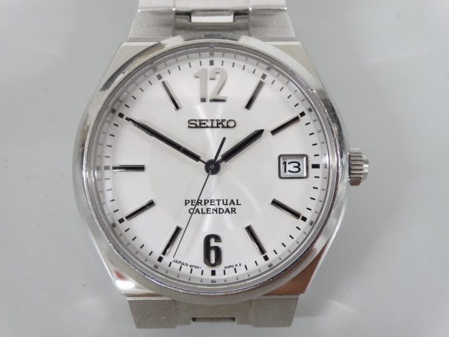 稼働中 SEIKO セイコー パーペチュアルカレンダー 8F32-00M0 はまり