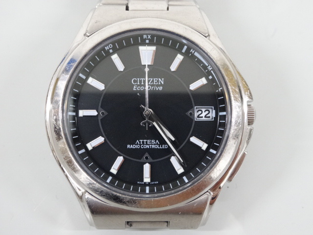 ジャンク CITIZEN シチズン ATTESA アテッサ H110-T011331 電波