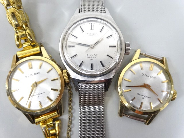 ジャンク 3点セット SEIKO セイコー QUEEN クイーン 23石 HI ジャンク 3点セット SEIKO セイコー QUEEN クイーン 23石 HI
