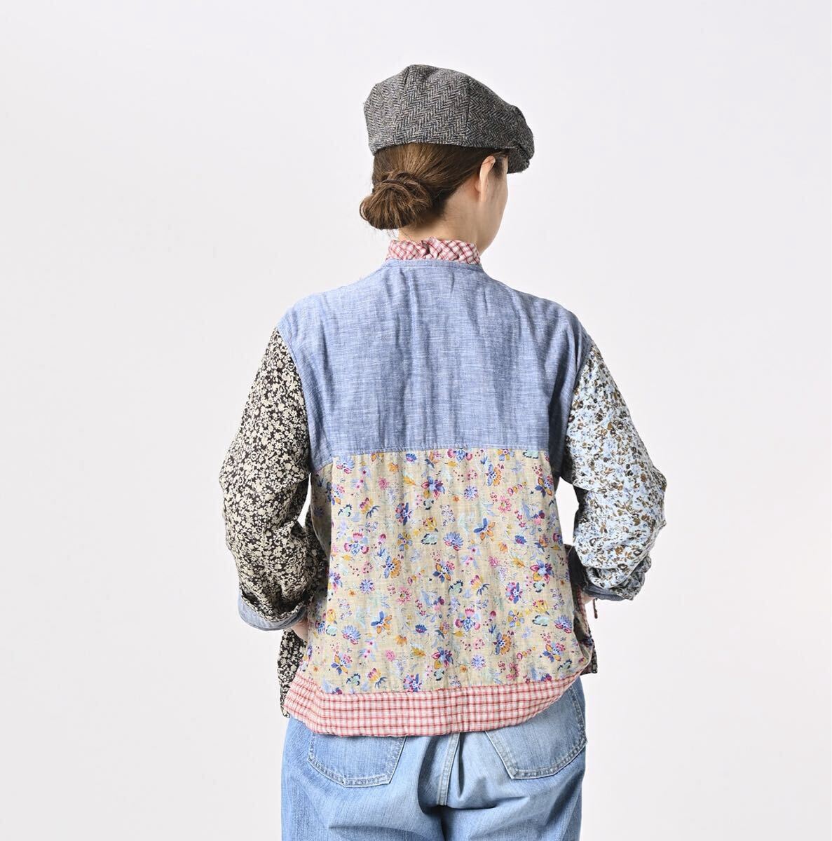 45R★二重織フラワーブラウス Yahoo!オークション - 新品 【45R 45rpm】二重織フラワー