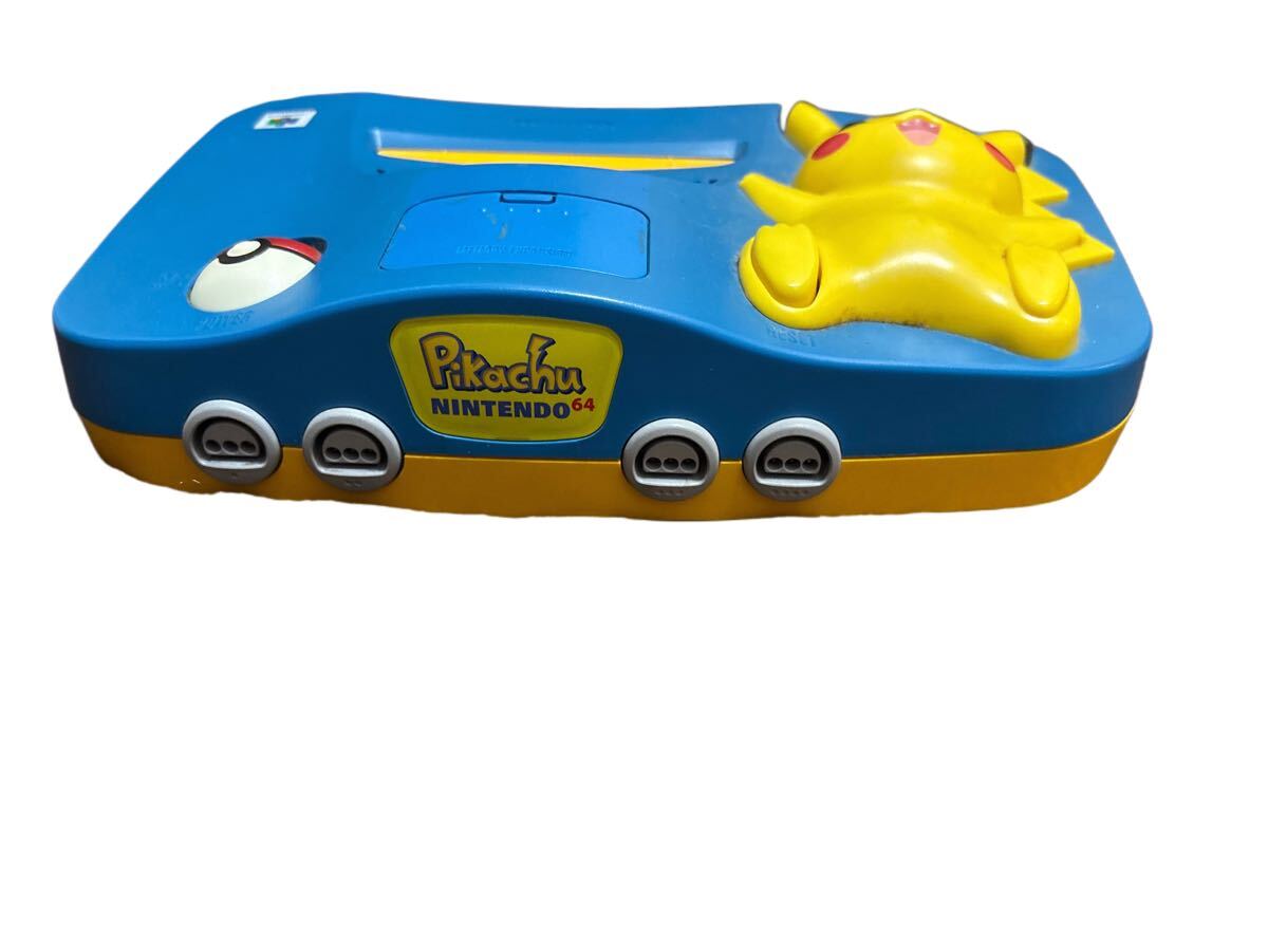 動作未確認】ニンテンドー64 ピカチュウ Nintendo64 本体 ブルー 動作未確認】ニンテンドー64 ピカチュウ Nintendo64 本体 ブルー