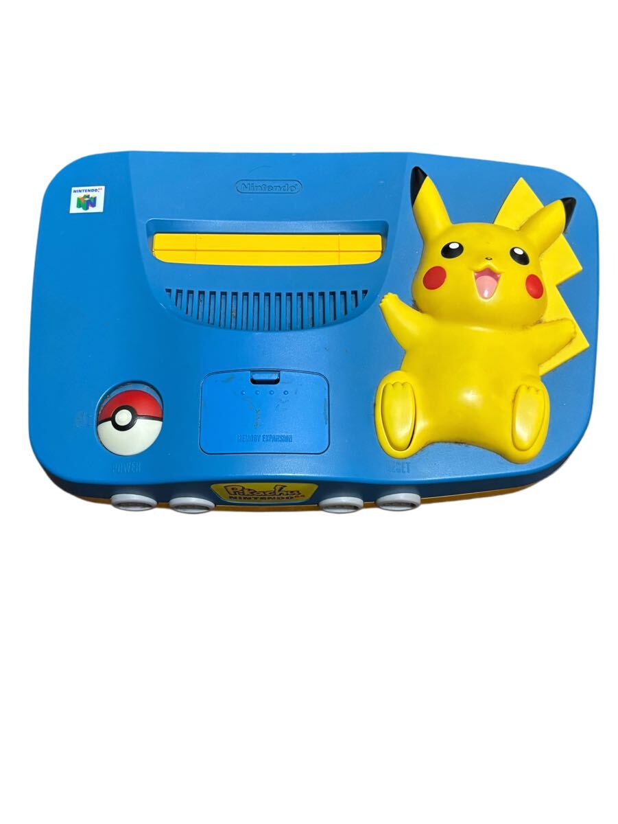 動作未確認】ニンテンドー64 ピカチュウ Nintendo64 本体 ブルー 動作未確認】ニンテンドー64 ピカチュウ Nintendo64 本体 ブルー