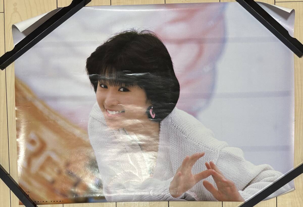 C736 включение в покупку не возможно 6 шт. комплект подлинная вещь Sakai Noriko постер 36*51. retro идол Showa эпоха Heisei клей pi-