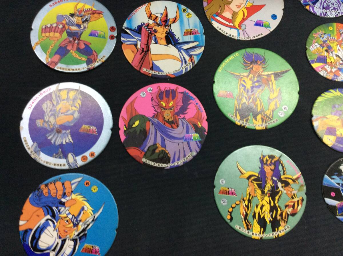 ◇【當時物】圣闘士星矢 セイント星矢 めんこ メンコ 面子/星矢/紫龍/氷河/一輝/ドクラテス/アルゴル/ミスティ/デスマスク/ミロ