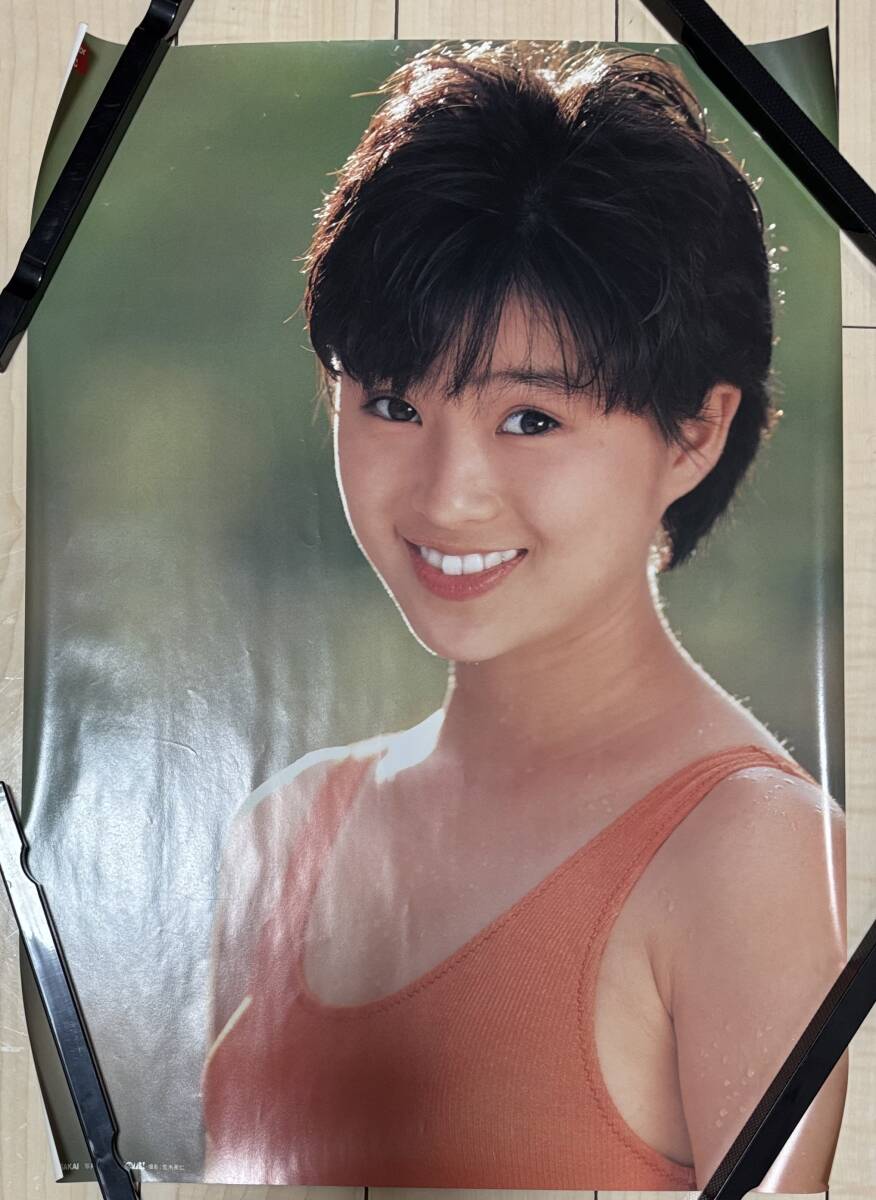 C736 включение в покупку не возможно 6 шт. комплект подлинная вещь Sakai Noriko постер 36*51. retro идол Showa эпоха Heisei клей pi-