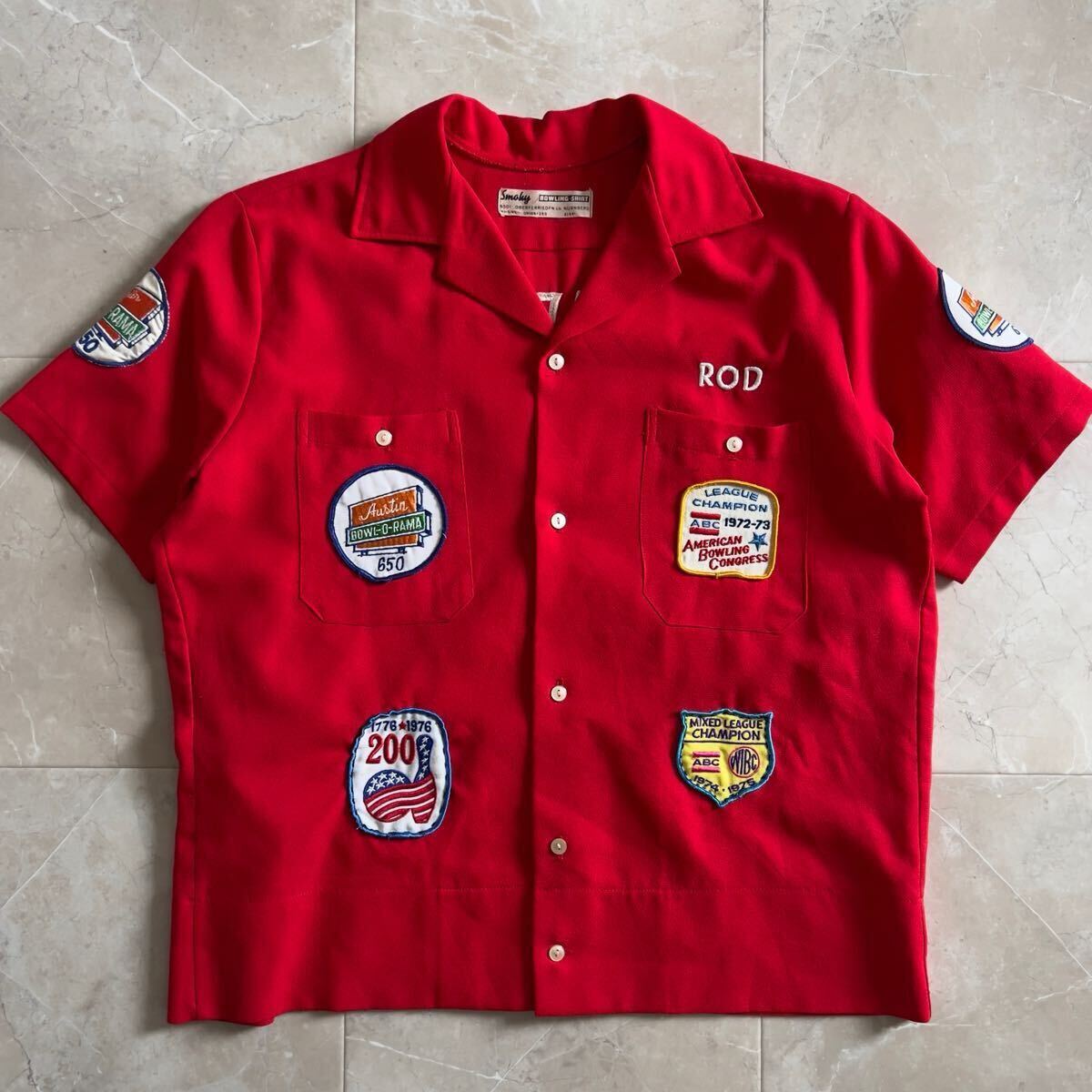 70s スーベニア ボーリングシャツ オープンカラー ヴィンテージ 70s スーベニア ボーリングシャツ オープンカラー ヴィンテージ