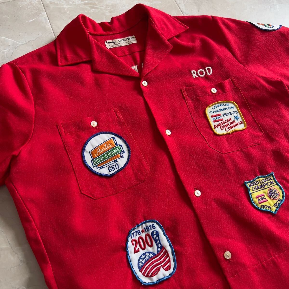 70s スーベニア ボーリングシャツ オープンカラー ヴィンテージ 70s スーベニア ボーリングシャツ オープンカラー ヴィンテージ