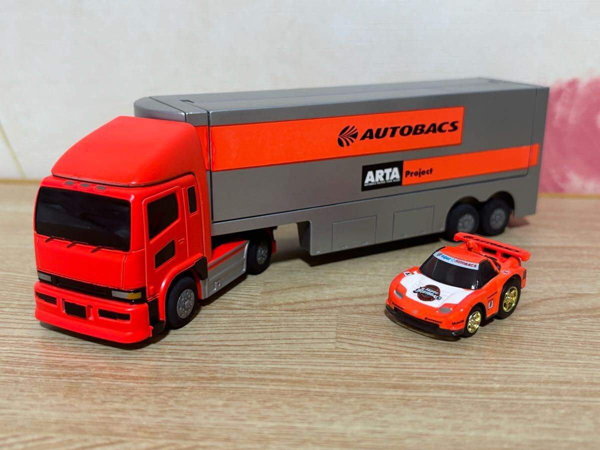 【新作入荷!!】 送料無料 ちびっこチョロQ トランスポーター NSX オートバックス ミニカー