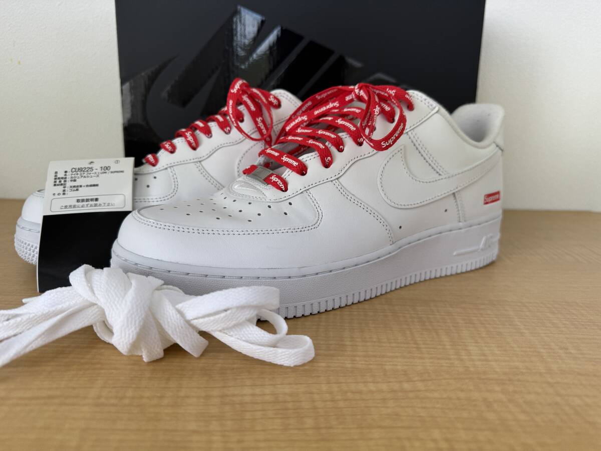 美品】 NIKE× Supreme AIR FORCE 1 LOW 28cm CU9225-100 ナイキ 美品】 NIKE× Supreme AIR FORCE 1 LOW 28cm CU9225-100 ナイキ