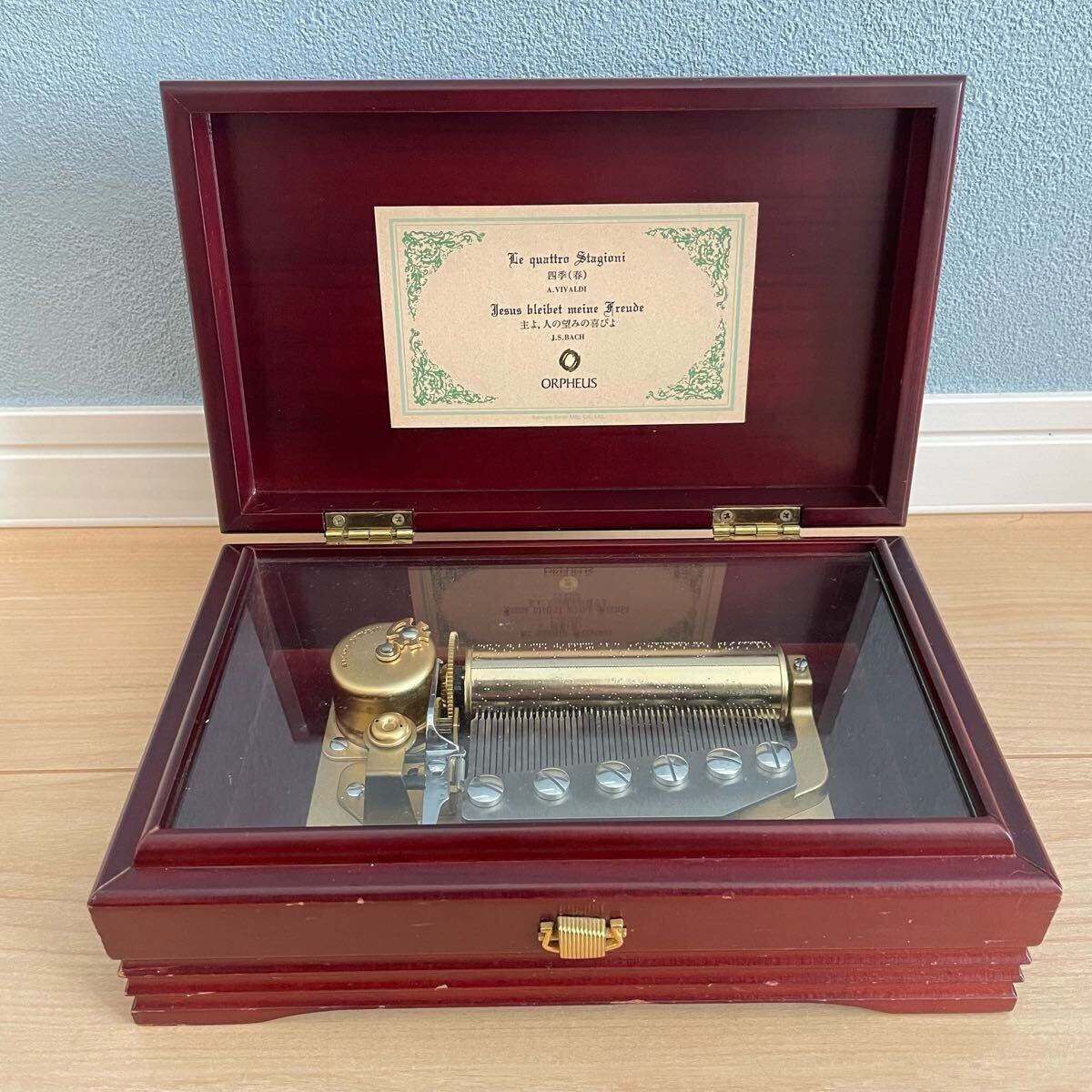 動作品 ORPHEUS オルフェウス 50弁 オルゴール Sankyo 四季(春 動作品 ORPHEUS オルフェウス 50弁 オルゴール Sankyo 四季(春