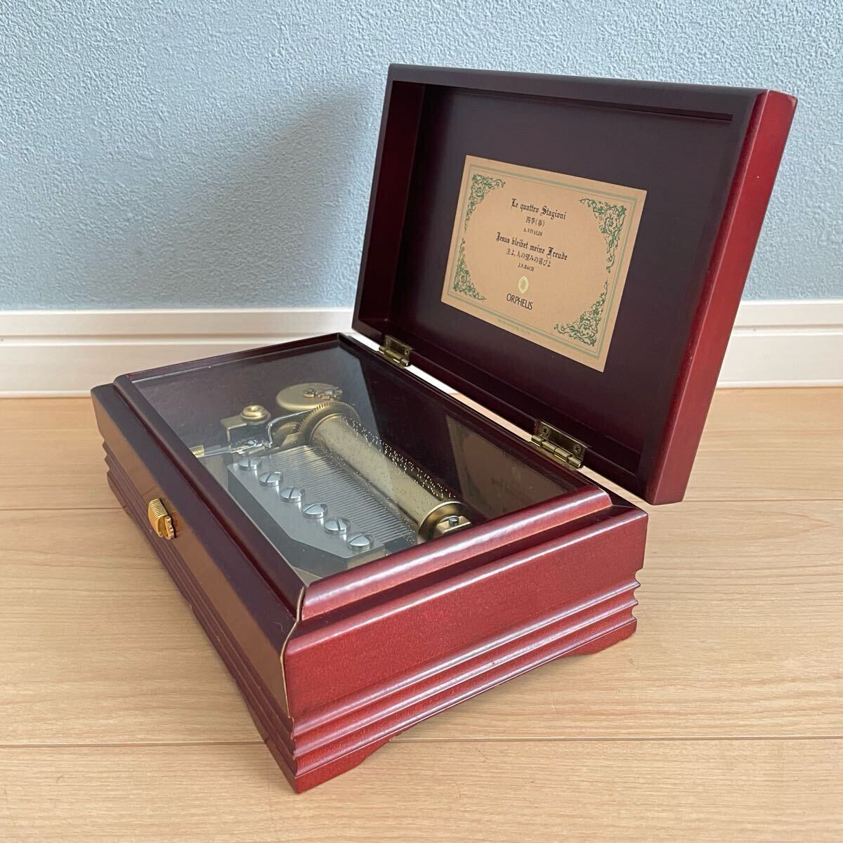 動作品 ORPHEUS オルフェウス 50弁 オルゴール Sankyo 四季(春 動作品 ORPHEUS オルフェウス 50弁 オルゴール Sankyo 四季(春
