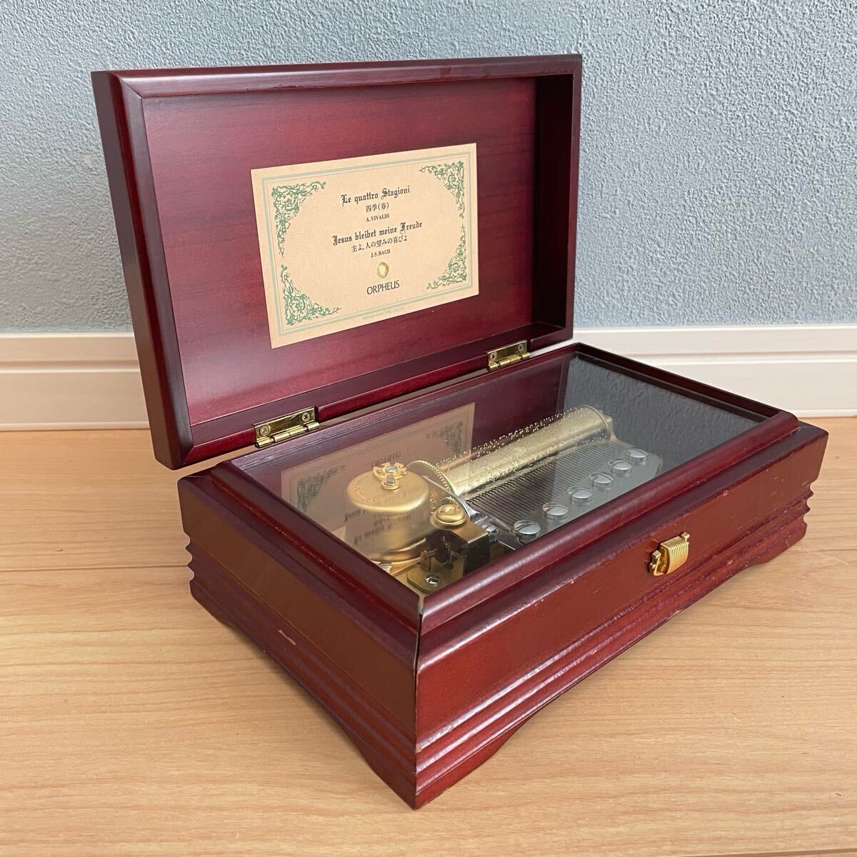 動作品 ORPHEUS オルフェウス 50弁 オルゴール Sankyo 四季(春 動作品 ORPHEUS オルフェウス 50弁 オルゴール Sankyo 四季(春