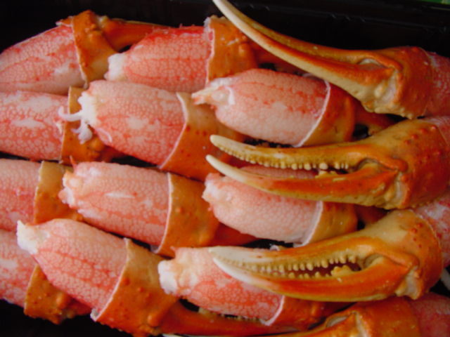 美味!!「ずわい蟹lL-1kg」(1パック41-50本入り)AA級(jí)品...食べやすい、リングカット