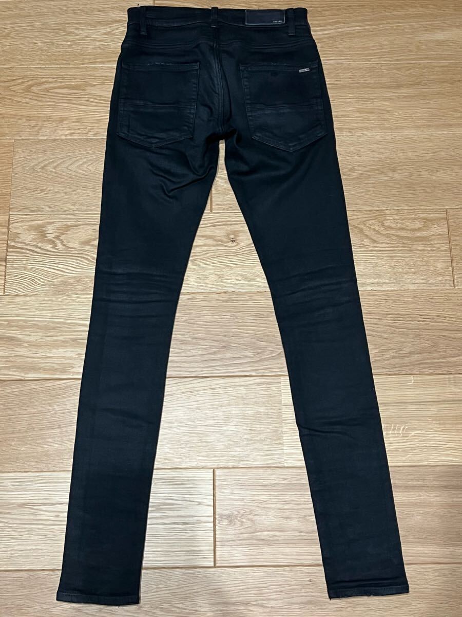中古美品 AMIRI アミリ コーティング デニムパンツ ブラック 中古美品 AMIRI アミリ コーティング デニムパンツ ブラック