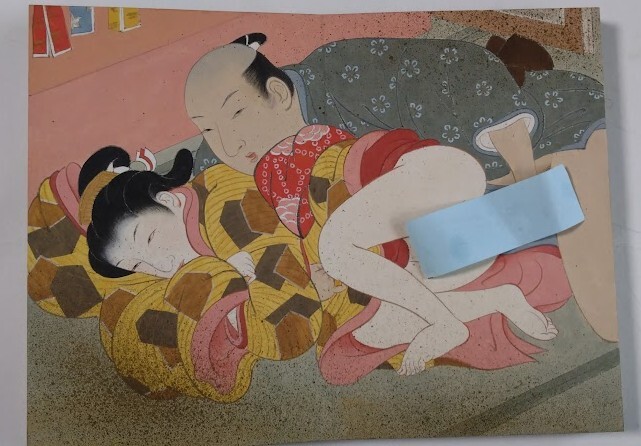 春畫(huà)?肉筆春畫(huà)?春本?浮世絵?全編カラー刷　全12枚