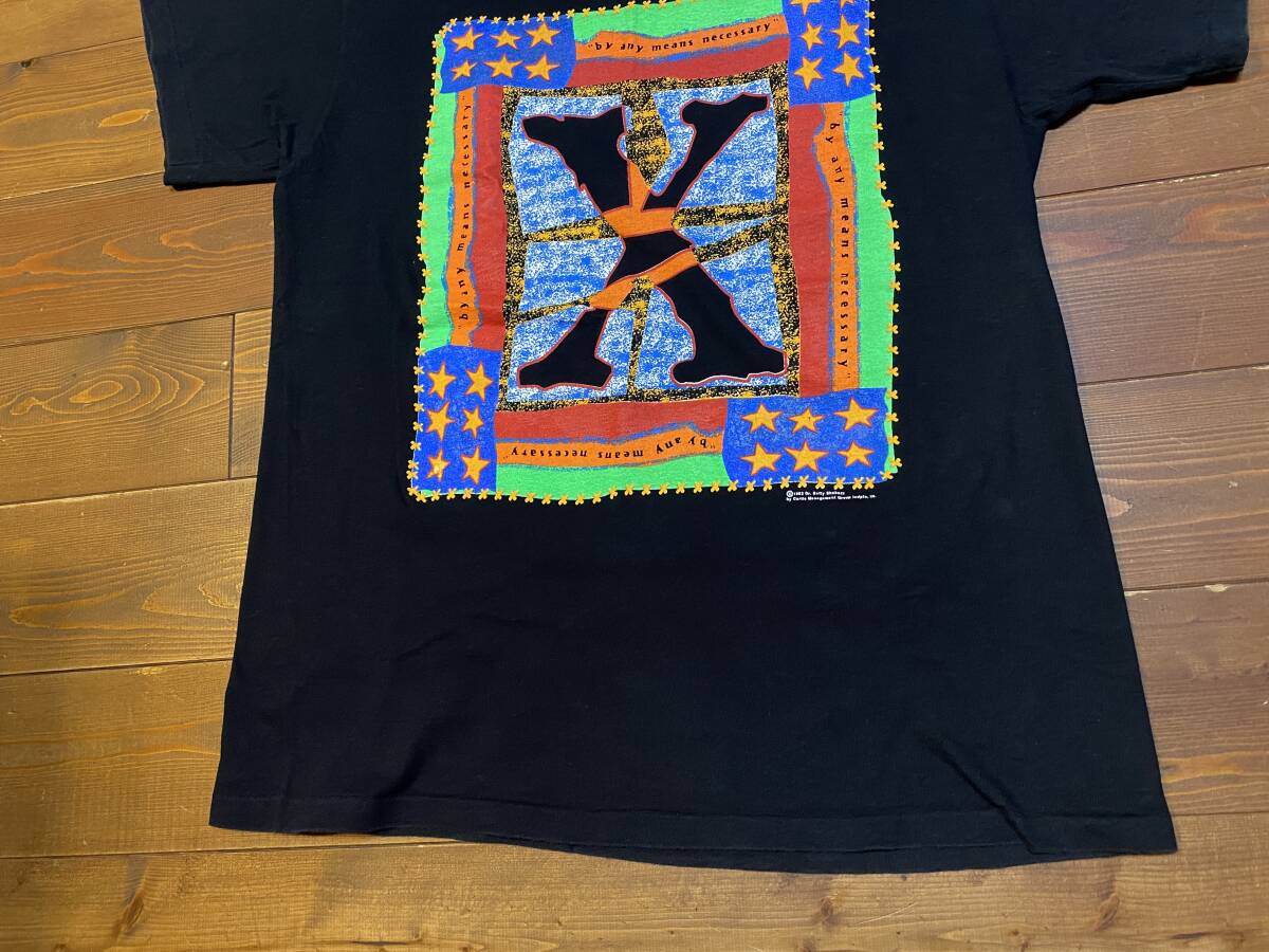 Malcom X T Shirt By Any Means Necessary マルコムX Tシャツ USA_画像8