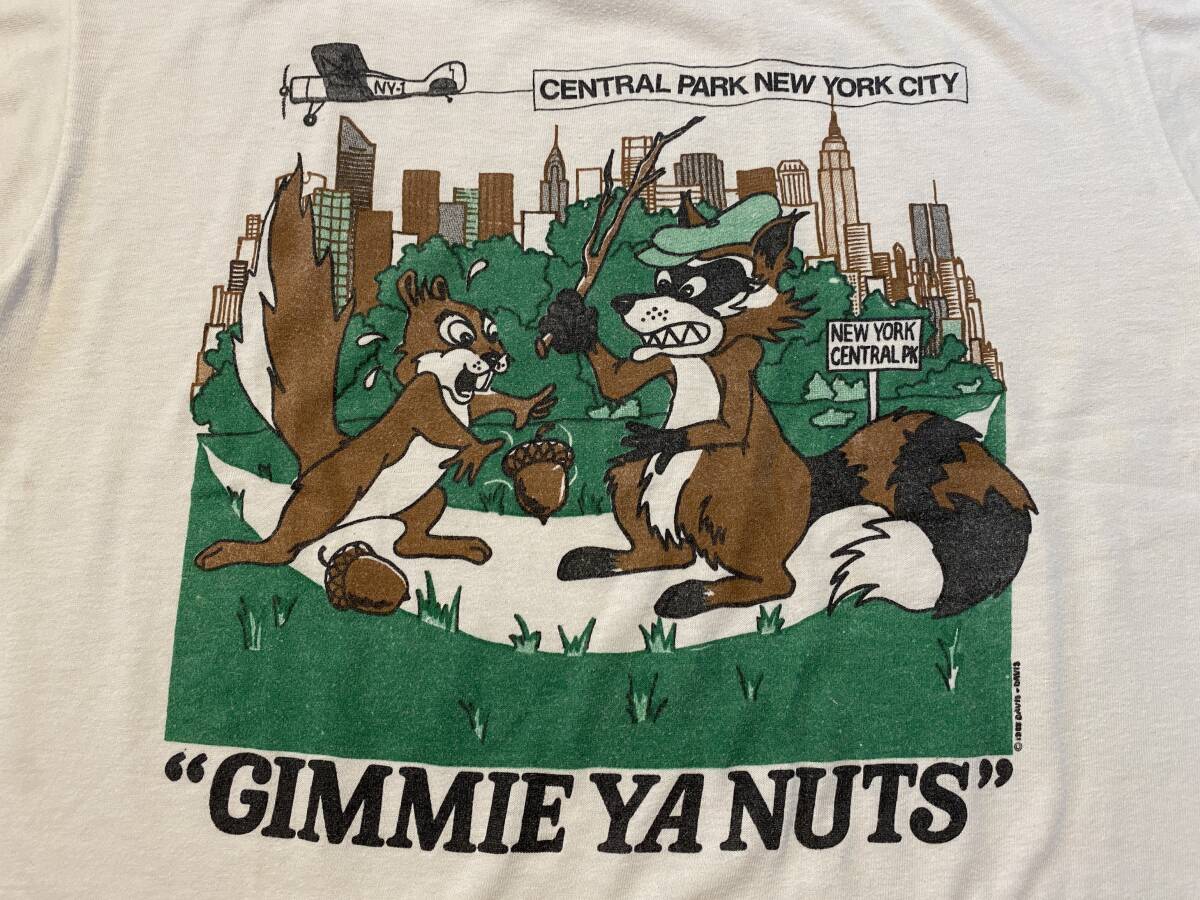 Central Park NYC T Shirt ニューヨーク セントラル・パーク Tシャツ ビンテージ USA_画像2