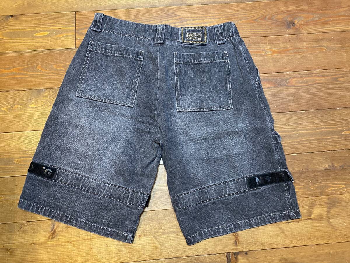 Marithe Francois Girbaud Black Denim Shorts マリテフランソワジルボー ショートパンツ デニム ショーツ 