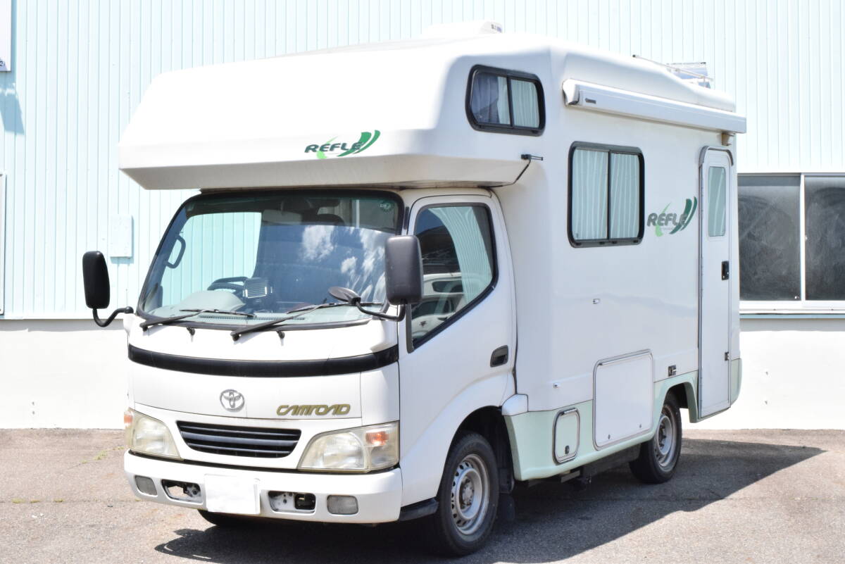 H16年式/カムロード/ヨコハマモーター?オックス/トイレ?シャワー/リアクーラー/FFヒーター/冷蔵庫/外部電源/2口コンロ/サイドオーニング