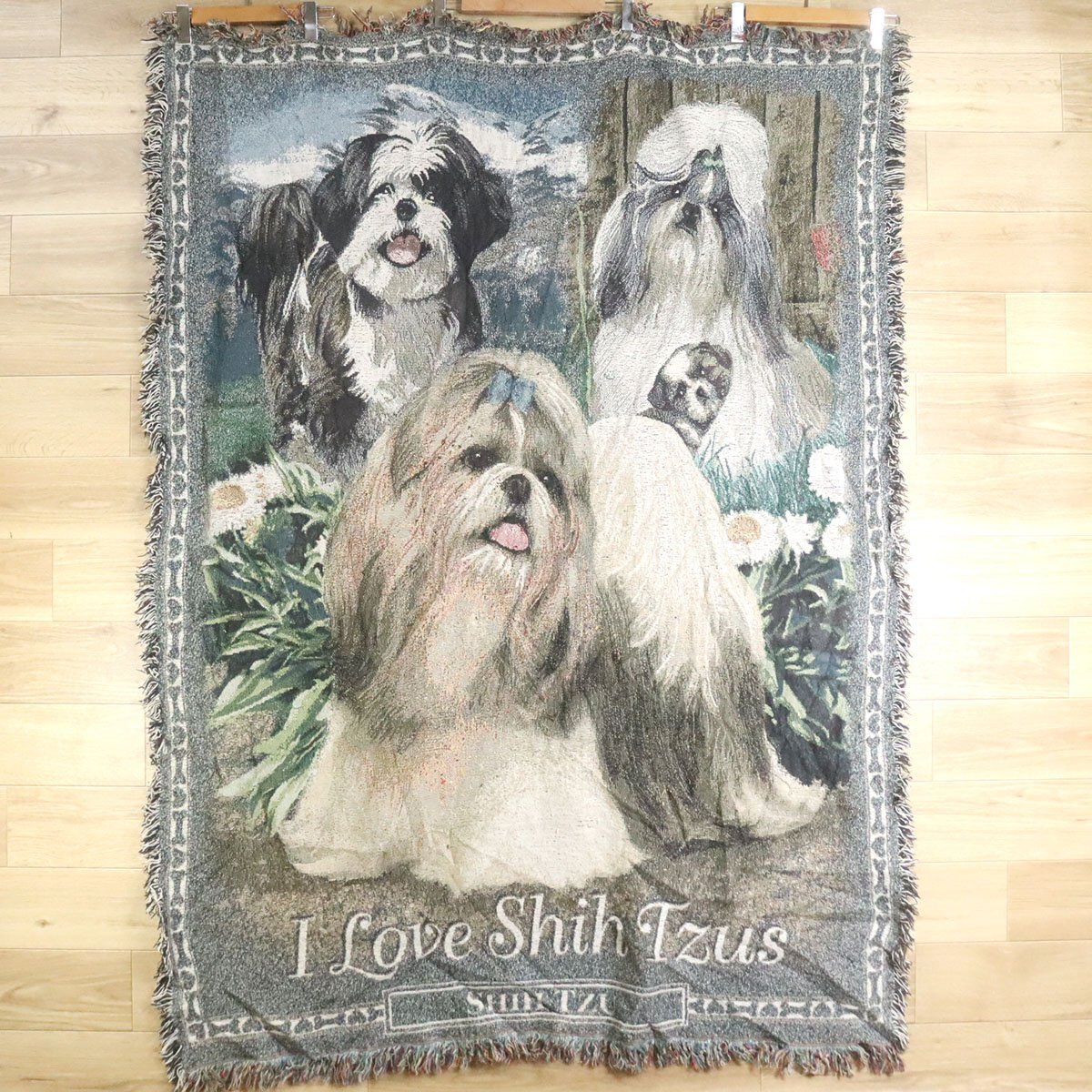 M4-9/O3.17-8 I Love Shih Tzus シーズー 犬 ドッグ ラグ マット M4-9/O3.17-8 I Love Shih Tzus シーズー 犬 ドッグ ラグ マット