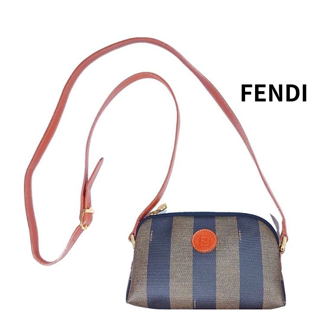 鑑定済】FENDI フェンディ ペカン ショルダーバッグ クロス 鑑定済】FENDI フェンディ ペカン ショルダーバッグ クロス