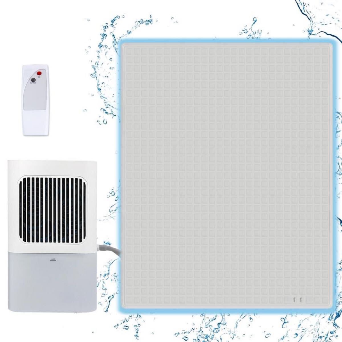 水冷マット水循環(huán)マット折りたたみ可能な冷感空調(diào)氷マット快眠マット電気冷卻マットType C接続口寮アウトドアキャンプに最適（ダブル）