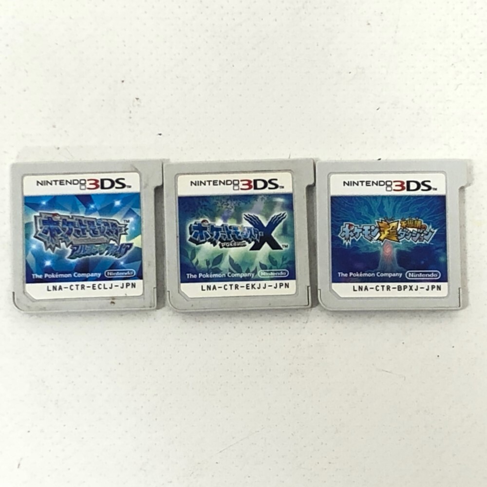 07w3421 ☆1円~ ポケットモンスター 3DS 3DSソフト 9本まとめ 07w3421 ☆1円~ ポケットモンスター 3DS 3DSソフト 9本まとめ