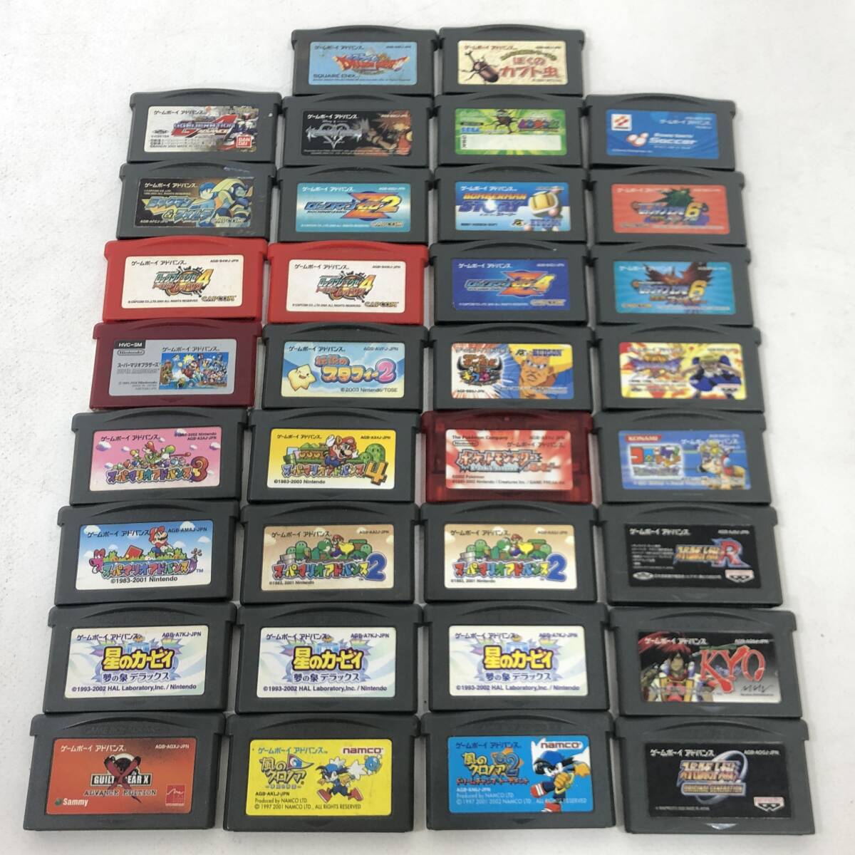 07w8052☆1円~ Nintendo ゲームボーイアドバンス ソフト 36個 07w8052☆1円~ Nintendo ゲームボーイアドバンス ソフト 36個