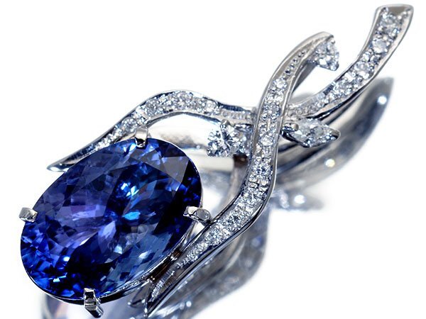 ジュエリー極】超希少宝石!大粒上質天然タンザナイト6.78ct& ジュエリー極】超希少宝石!大粒上質天然タンザナイト6.78ct&