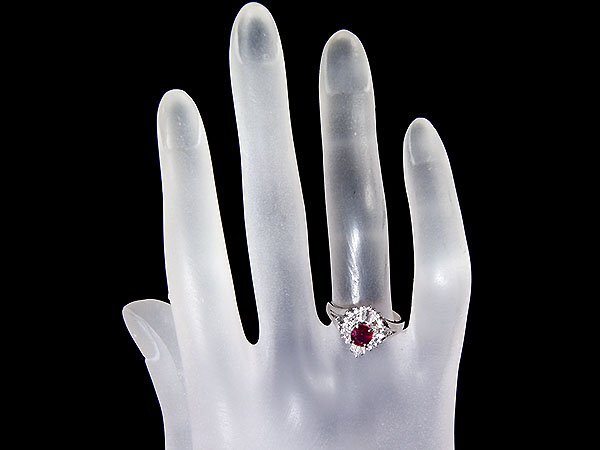 1円~【ジュエリー極】妖艶な色合い!良質天然ルビー0.54ct& 1円~【ジュエリー極】妖艶な色合い!良質天然ルビー0.54ct&