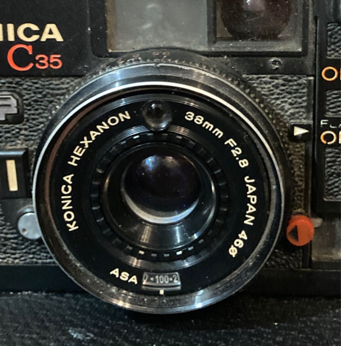 カメラ ジャンク?【 コニカ C35 EF 38mm F2.8 1975年製 カメラ ジャンク?【 コニカ C35 EF 38mm F2.8 1975年製